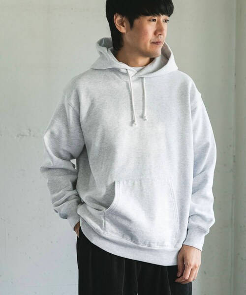 URBAN RESEARCH DOORS(アーバンリサーチドアーズ)の「裏起毛プルオーバーフーディー(パーカー・メンズ・ASH GRAY/TOP CCL・M/L)」の6枚目の写真