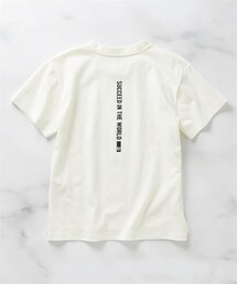 nissen | 綿１００％ビッグシルエットバックプリント半袖Tシャツ（子供服　男の子・女の子）(Tシャツ/カットソー)