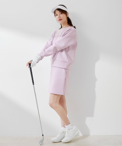 ROPE'（ロペ）の「ダンボールニットエンボスロゴ長袖プルオーバー（スウェット・レディース・グレー/ネイビー/ラベンダー・L/M/S）」の21枚目の写真