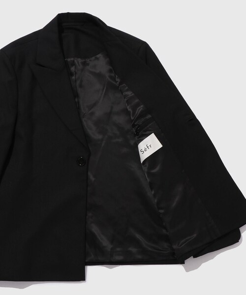 ADAM ET ROPE'（アダムエロペ）の「【Sefr/セファ】SEYDOU BLAZER（テーラードジャケット・メンズ・ブラック/ダークブラウン・M/S）」の14枚目の写真
