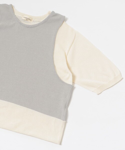 THE GOODLAND MARKET（ザグッドランドマーケット）の「master key　ORIGAMI（ニット/セーター・メンズ・WHTxGRY/BEGxGRN/BLK/NVY・FREE）」の15枚目の写真