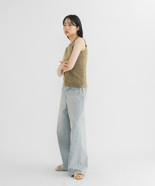 KBF(ケイビーエフ)の「2WAYニットタンクトップ(タンクトップ・レディース・BLACK/BROWN/BEIGE・One)」の18枚目の写真