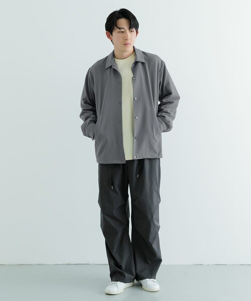 ITEMS URBANRESEARCH(アイテムズ アーバンリサーチ)の「『セットアップ対応』ウォッシャブル×クールタッチ TRコーチジャケット(ブルゾン・メンズ・CHK/BEG/GRY/BLK・M/L)」の19枚目の写真