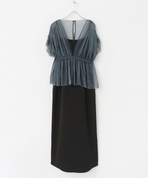 URBAN RESEARCH ROSSO（アーバンリサーチロッソ）の「kaene　ギャザーブラウスセットドレス（ワンピース・レディース・pinkbeige/BK・36）」の4枚目の写真