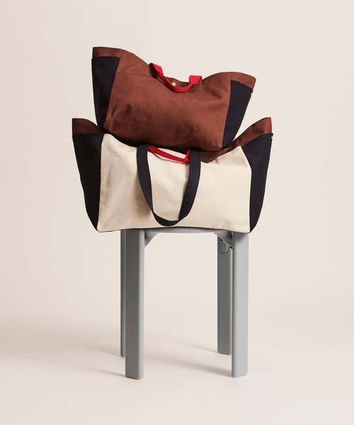 SENSE OF PLACE by URBAN RESEARCH(センスオブプレイスバイアーバンリサーチ)の「HAY Weekend Bag S(トートバッグ・メンズ・BrownMulti/DGRMulti/Ebluemulti・One)」の6枚目の写真