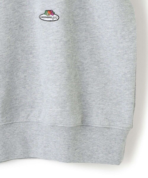 ADAM ET ROPE'(アダムエロペ)の「【HOMME girls×FRUIT OF THE LOOM】Crewneck Sweatshirt(スウェット・レディース・グレー・S)」の7枚目の写真