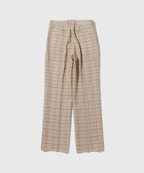 ADAM ET ROPE'(アダムエロペ)の「【AURALEE/オーラリー】SILK LINEN NEP CHECK SLACKS(スラックス・メンズ・ベージュ・3/4)」の12枚目の写真