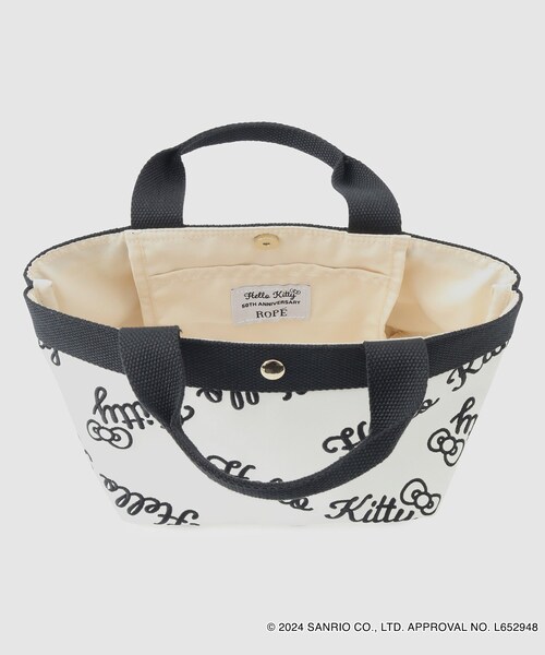 ROPE'（ロペ）の「【一部店舗限定】HELLO KITTY トートバックMedium（トートバッグ・レディース・ブラック/ホワイト・F）」の16枚目の写真