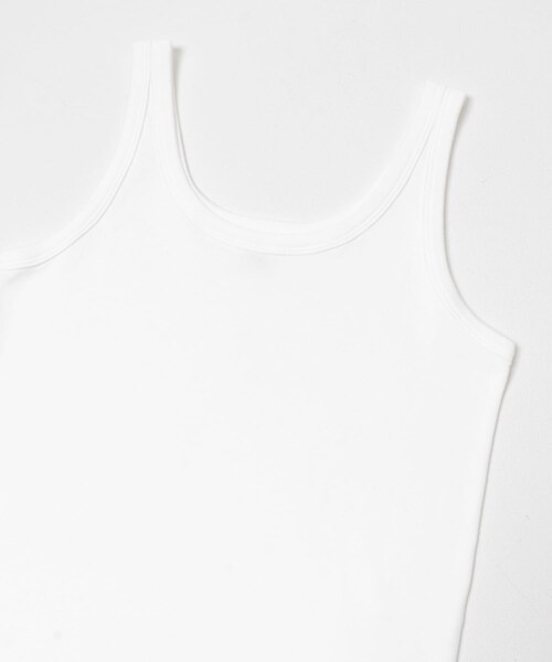 かぐれ（カグレ）の「blurhmsROOTSTOCK　CLASSIC RIB-FIT TANK TOP（タンクトップ・レディース・Off/Black/KhakiBlue・0）」の6枚目の写真