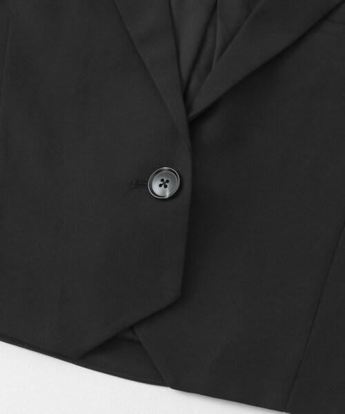 KBF（ケイビーエフ）の「ルーズテーラードベスト（テーラードジャケット・レディース・SAND/BLACK・one）」の12枚目の写真