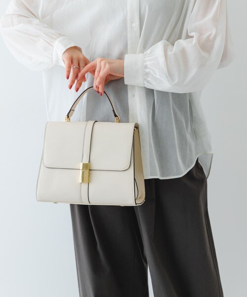 RODE SKO（ロデスコ）の「サブバッグ付フラップハンドバッグ（ハンドバッグ・レディース・NAVY/IVORY/GREIGE/BLACK・one）」の7枚目の写真