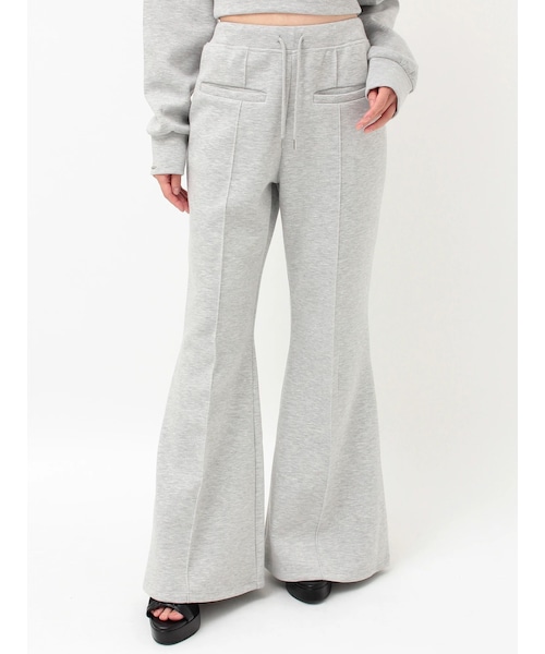 EATME（イートミー）の「【SETUP】ダンボールセンターピンタックフレアパンツ（その他パンツ・レディース・オフホワイト/グレー/ブラック・F）」の5枚目の写真