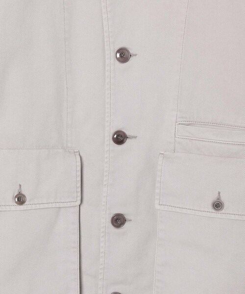 ADAM ET ROPE'（アダムエロペ）の「MENS【LEMAIRE】BOXY JACKET - SNOWY DENIM（カバーオール・メンズ・ライトグレー・L/M/S）」の9枚目の写真