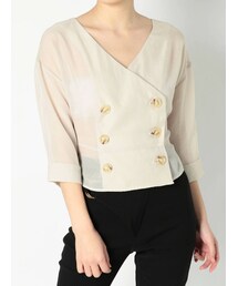 RESEXXY | ノーカラーシアージャケット(ノーカラージャケット)