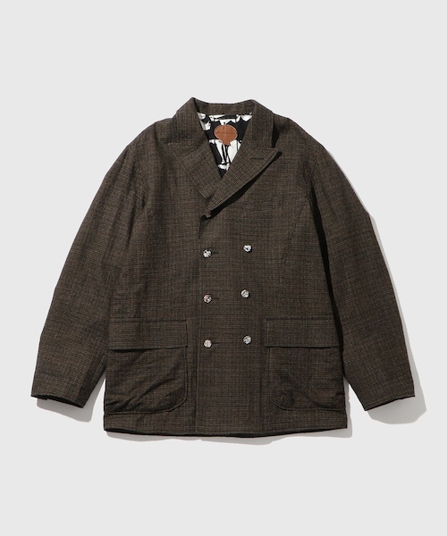 ADAM ET ROPE'(アダムエロペ)の「【BLACKBIRD/ブラックバード】double breasted directors jacket - check -(その他アウター・メンズ・ダークブラウン・1/2)」の1枚目の写真