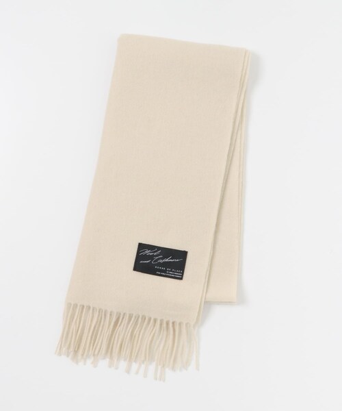 SENSE OF PLACE by URBAN RESEARCH（センスオブプレイスバイアーバンリサーチ）の「カシミヤミックスウールストール（マフラー・レディース・BLACK/IVORY/MOCHA・one）」の15枚目の写真