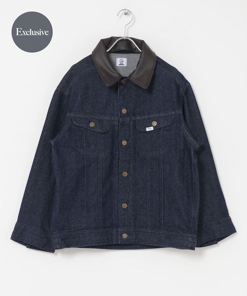 URBAN RESEARCH ROSSO（アーバンリサーチロッソ）の「『別注』Lee×ROSSO　2WAY COLLAR JACKET（デニムジャケット・レディース・OW BLACK/OW  BLUE・Free）」の2枚目の写真
