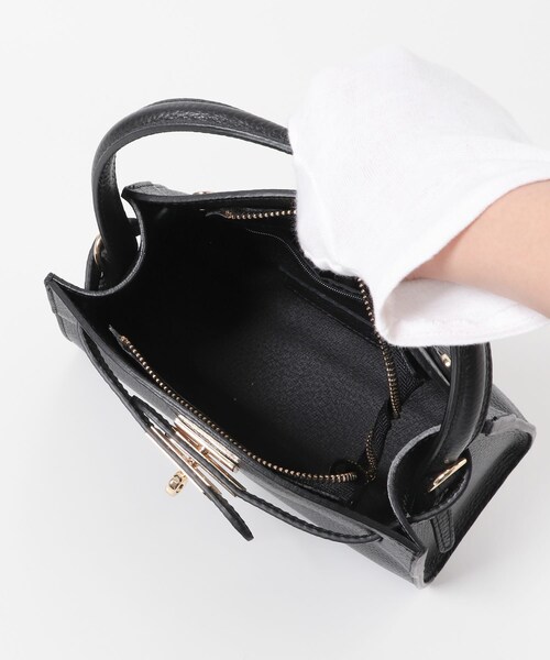 URBAN RESEARCH ROSSO（アーバンリサーチロッソ）の「AULENTTI　キーベルト付きミニハンドBAG（ハンドバッグ・レディース・MENTA/NERO・-）」の11枚目の写真