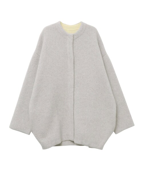 ELENDEEK（エレンディーク）の「CN RACCOON MIX WCD（カーディガン/ボレロ・レディース・アイボリー/ライトグレー/グレー/レッド/ピンク/イエロー/ミントグリーン/ネイビー/ラベンダー/ベージュ/ミディアムグレー/アイスブルー・01/02）」の22枚目の写真