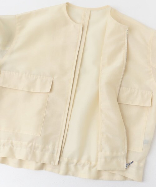 URBAN RESEARCH ROSSO（アーバンリサーチロッソ）の「オーガンジーシアーブルゾン（ブルゾン・レディース・CHARCOAL/CREAM・FREE）」の18枚目の写真
