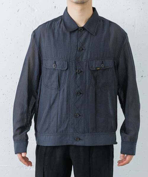 URBAN RESEARCH（アーバンリサーチ）の「SEVEN BY SEVEN　SHEER COWBOY JACKET（テーラードジャケット・メンズ・010 BLACK/120 NAVY・M/L）」の8枚目の写真