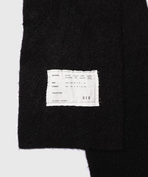 ADAM ET ROPE'(アダムエロペ)の「【CAMIEL FORTGENS/カミエル フォートヘンス】PEACOAT MACK(マフラー・メンズ・ブラック・F)」の4枚目の写真