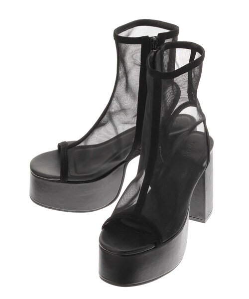 MURUA（ムルーア）の「メッシュシアーブーツサンダル（その他シューズ・レディース・ブラック/ブラウン・22.5/23.5/24.5）」の6枚目の写真