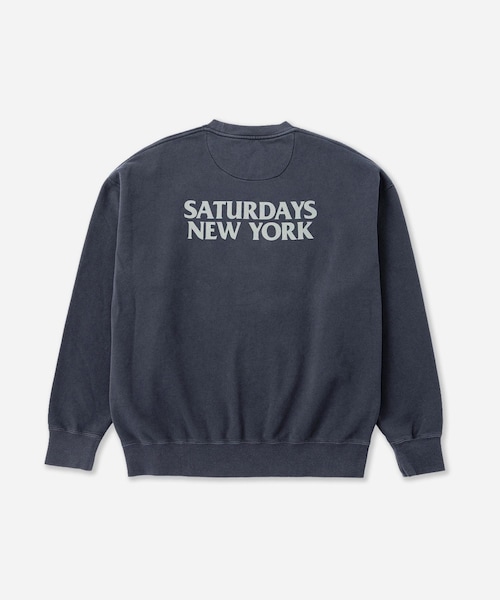 Saturdays NYC(サタデーズ ニューヨークシティ )の「Ari Relaxed Ozone Washed Sweatshirt(スウェット・レディース・スミクロ/ネイビー・L/M/S/XL)」の10枚目の写真