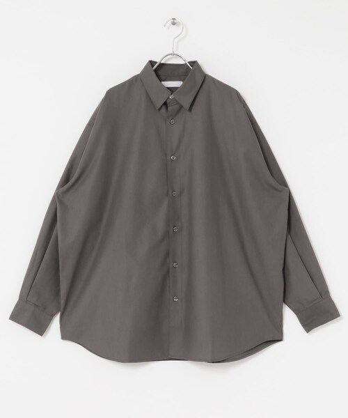 SENSE OF PLACE by URBAN RESEARCH（センスオブプレイスバイアーバンリサーチ）の「『ユニセックス』ブロードレギュラーカラールーズシャツ（シャツ/ブラウス・メンズ・CHARCOAL/MINT/L.BLU×NVY/NVY×SAX・M/L）」の13枚目の写真