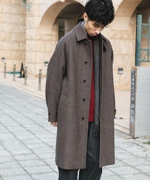 URBAN RESEARCH DOORS | ウールメルトンステンカラーコート(ステンカラーコート)