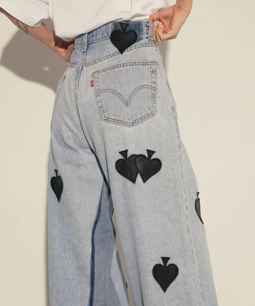 URBAN RESEARCH(アーバンリサーチ)の「TanC TOKYO W.SPADE PATCH BUGGY REMAKE DENIM(デニムパンツ・レディース・BLUE1/BLUE2/BLUE3/BLUE4・28/30)」の8枚目の写真
