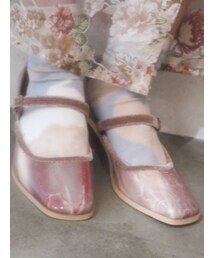 merry jenny | gemベロアヒールシューズ(パンプス)