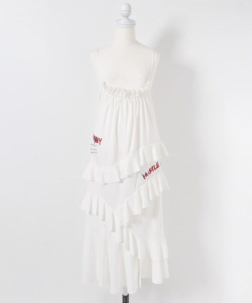 THE GOODLAND MARKET（ザグッドランドマーケット）の「old honey　-65℃- dress（ワンピース・レディース・white/charcoal・one）」の7枚目の写真