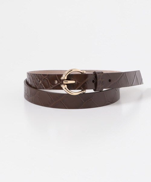 URBAN RESEARCH ROSSO（アーバンリサーチロッソ）の「LEFIJE　Matisse BELT（ベルト・レディース・Black/Coconut・80）」の2枚目の写真