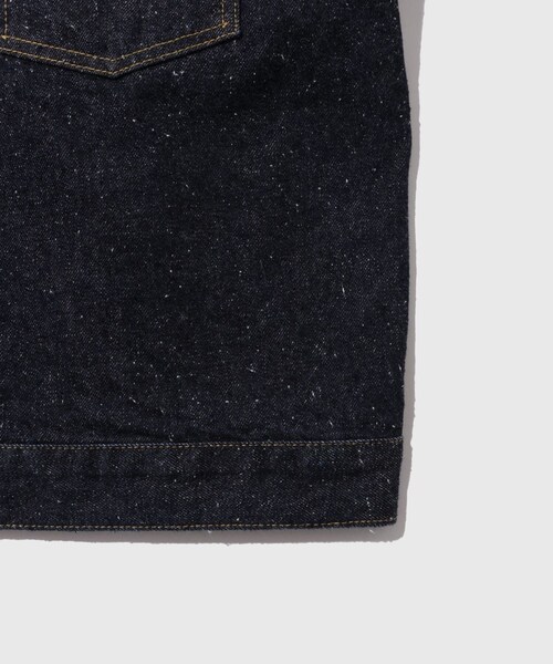 ADAM ET ROPE'(アダムエロペ)の「【New Manual / ニューマニュアル】 #006 LV 2ND T-BACK JK(デニムジャケット・メンズ・ネイビー・L/XL)」の8枚目の写真