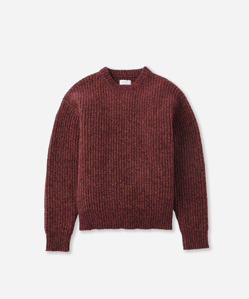 Saturdays NYC（サタデーズ ニューヨークシティ ）の「Atkins Speckled Sweater（ニット/セーター・レディース・オフホワイト/ワイン・L/M/S/XL）」の15枚目の写真