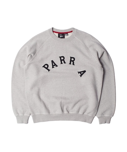 bonjour records（ボンジュールレコーズ）の「by Parra/バイ・パラ Drunk parent crew neck sweatshirt（スウェット・レディース・グレー・L/M）」の2枚目の写真