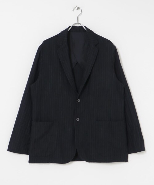 URBAN RESEARCH(アーバンリサーチ)の「『セットアップ対応』new basic Wool/Linen jacket(テーラードジャケット・メンズ・NAVY ST/CHARCOAL・M/L/XL)」の17枚目の写真