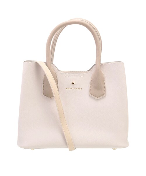 【MERCURYDUO】トリコスクエアハンドバッグ