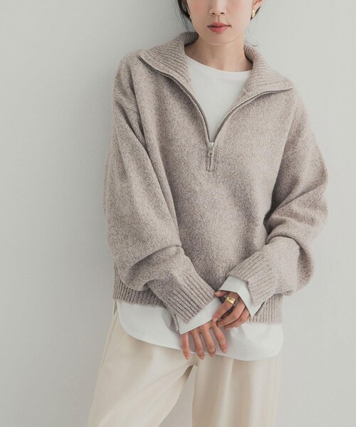 URBAN RESEARCH DOORS（アーバンリサーチドアーズ）の「コットンラウンドヘムカットソー（Tシャツ/カットソー・レディース・OFF/BORDER・S/M）」の4枚目の写真