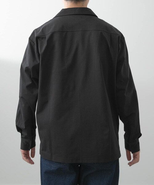 ITEMS URBANRESEARCH（アイテムズ アーバンリサーチ）の「ペーパータッチオープンカラーシャツ（シャツ/ブラウス・メンズ・GRY/KHK/BLK・M/L）」の9枚目の写真