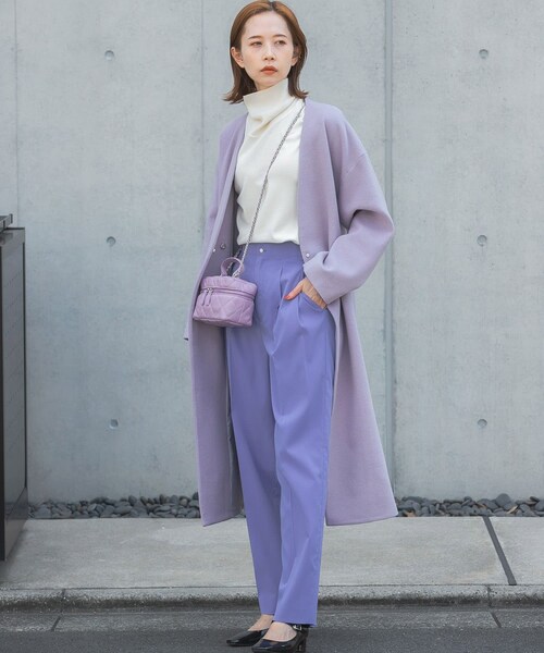 URBAN RESEARCH ROSSO（アーバンリサーチロッソ）の「カーブフォルムハイウエストパンツ（その他パンツ・レディース・VERY PERI/CHARCOAL・36/38）」の13枚目の写真