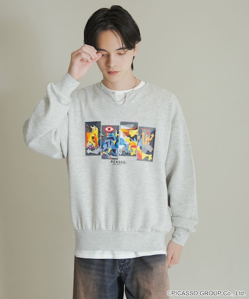 SENSE OF PLACE by URBAN RESEARCH(センスオブプレイスバイアーバンリサーチ)の「PICASSO スキッパースウェット(スウェット・メンズ・BLACK/GRAY/MINT・M/L)」の17枚目の写真