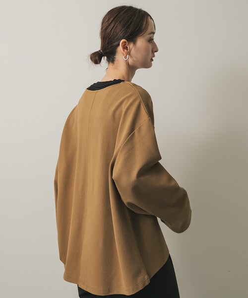 SENSE OF PLACE by URBAN RESEARCH（センスオブプレイスバイアーバンリサーチ）の「スキッパールーズトップ（その他トップス・レディース・IVORY/CAMEL/CHARCOAL・one）」の22枚目の写真