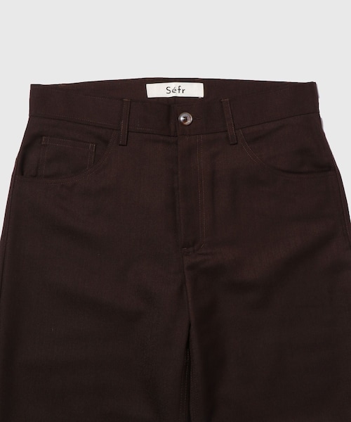 ADAM ET ROPE'(アダムエロペ)の「【Sefr/セファ】 JIRO TROUSER(その他パンツ・メンズ・ブラック/ダークブラウン・M/S)」の6枚目の写真