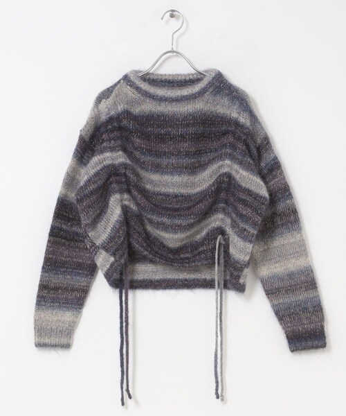 THE GOODLAND MARKET（ザグッドランドマーケット）の「cwtch　PSYCHEDELIC KNIT TOPS（ニット/セーター・レディース・NAVY/YELLOW・Free）」の11枚目の写真