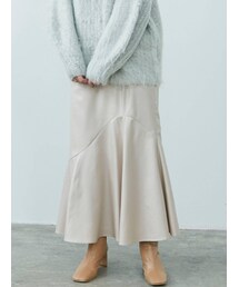 LAGUNAMOON | アシンメトリーフレアーチンツスカート(スカート)