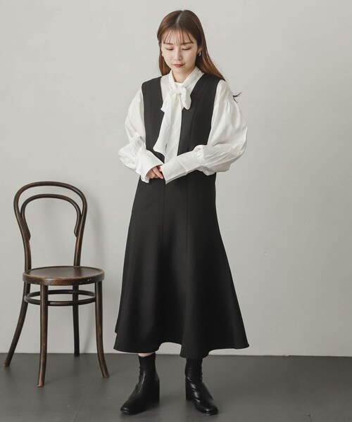 SENSE OF PLACE by URBAN RESEARCH（センスオブプレイスバイアーバンリサーチ）の「2WAYタイツキチュニック（チュニック・レディース・LIME/OFF WHITE/BLACK・one）」の7枚目の写真