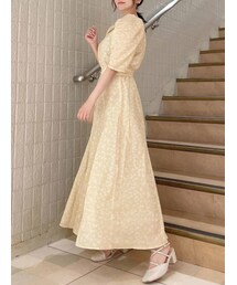 dazzlin | ビーズフラワーVネックワンピース(ワンピース)