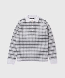 ADAM ET ROPE' | 【RICE NINE TEN/ライス ナイン テン】RIBBED KNIT POLO SHIRT(ポロシャツ)